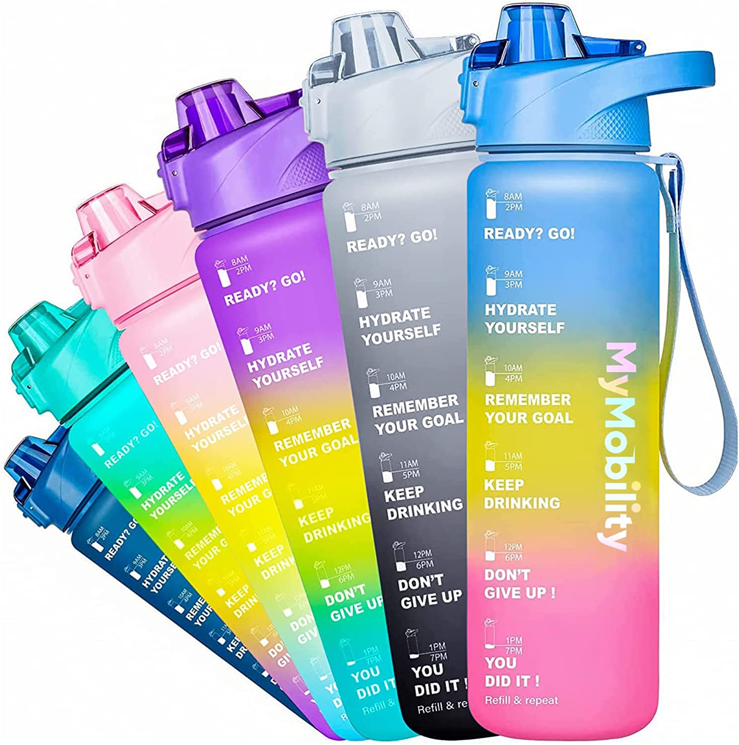 32oz Original Motivational cute Water Bottle 1L